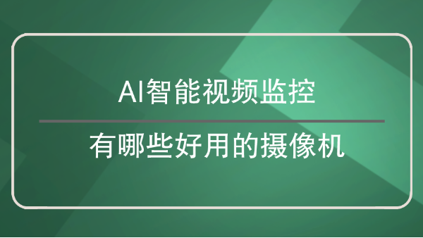 AI智能視頻監(jiān)控有哪些好用的攝像機(jī)