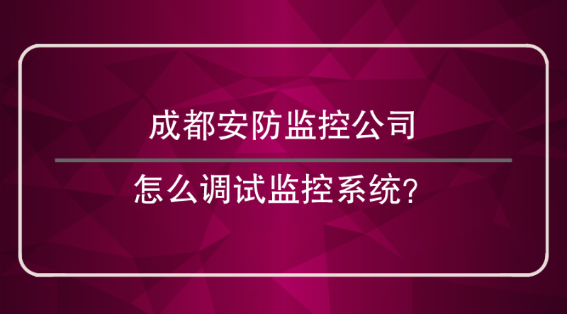 成都安防監(jiān)控公司