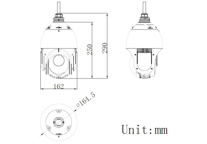 DS-2DE4223IW-D/GLT外形尺寸